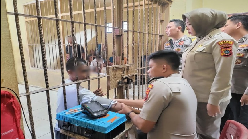 Polres Beltim Perkuat Perlindungan Hak Kesehatan Tahanan melalui Pemeriksaan Kesehatan Berkala